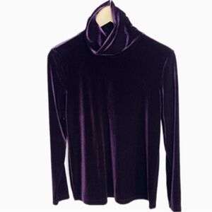 Soft Surroundings velvet turtleneck S